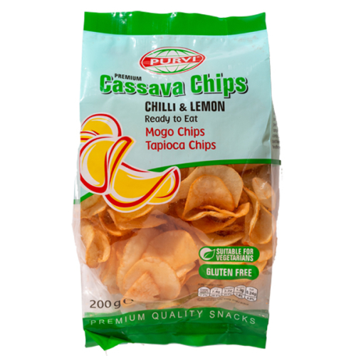 Purvi Cassava Chips Chilli Lemon
