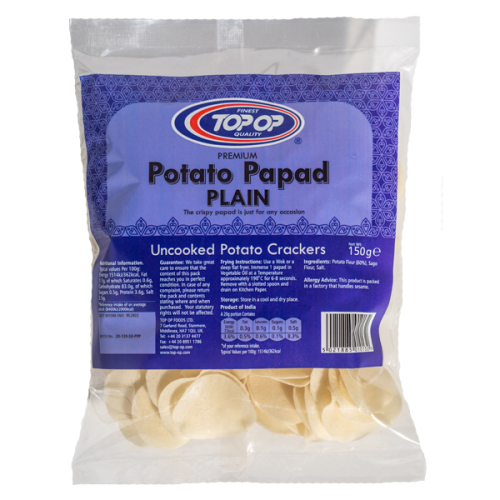 Top-Op Potato Papad Plain