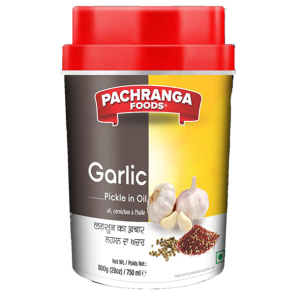 Pachranga Garlic Pickle In Jars