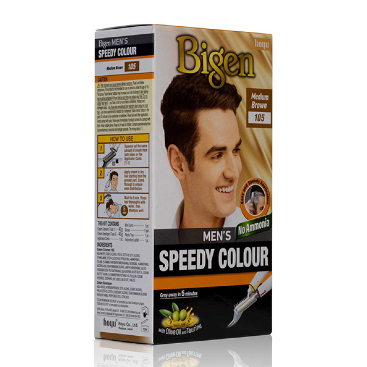 Bigen Hair Dye Men (105) Medium Brown : Top Op Foods