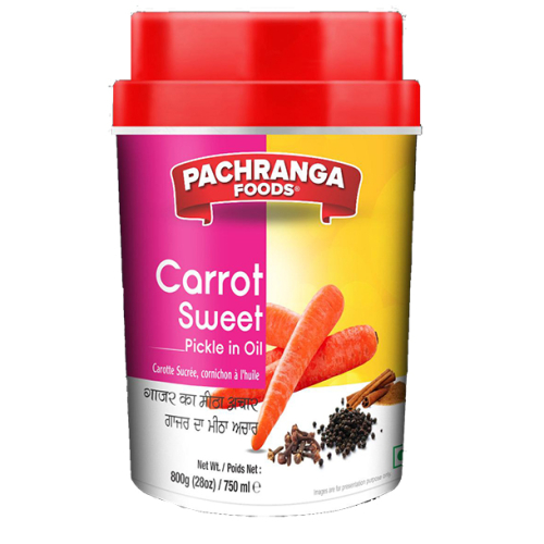 Pachranga Carrot Pickle In Jars