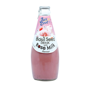 Juscool Basil Seed Drink Rose Milk