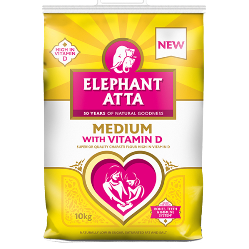 Elephant Chapatti Flour Medium + Vitamin D