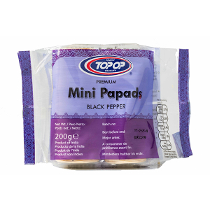 Top-Op Mini Papad Black Pepper