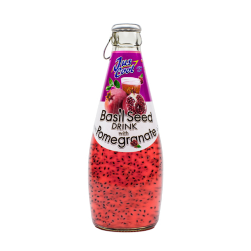 Juscool Basil Seed Drink Pomagranate
