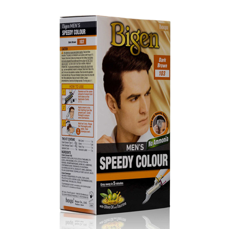 Bigen Hair Dye Men 103 Dark Brown Top Op Foods